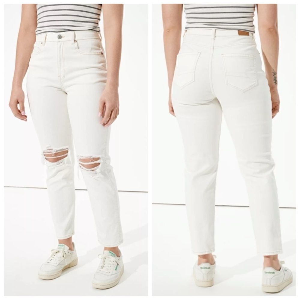 American Eagle Outfitters High Rise White Jeans